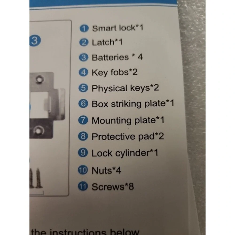 VIGOPKA Keyless Entry Door Lock, Smart Door Locks for Front Door with Knob,Black